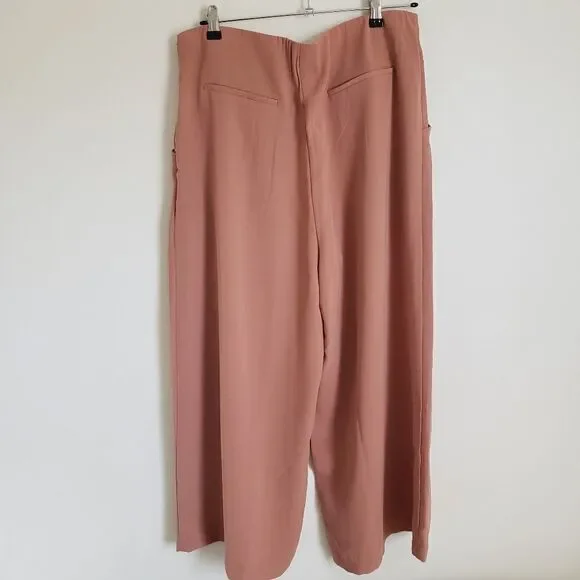 Elodie Flared Leg High Rise Side Zip Back Elastic Waist Dress Pants Size XL - Picture 8 of 8